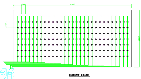 4號(hào)棚管線布置圖
